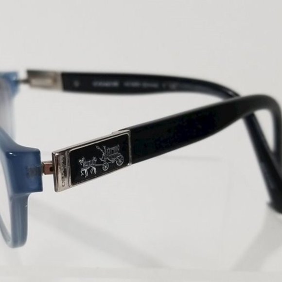 Coach Milky Blue & Black Emma Style Eyeglasses HC6 - Picture 3 of 7